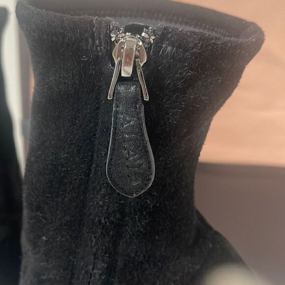 Alaia Black Platform Suede Boots Size 38.5 - Picture 10 of 16